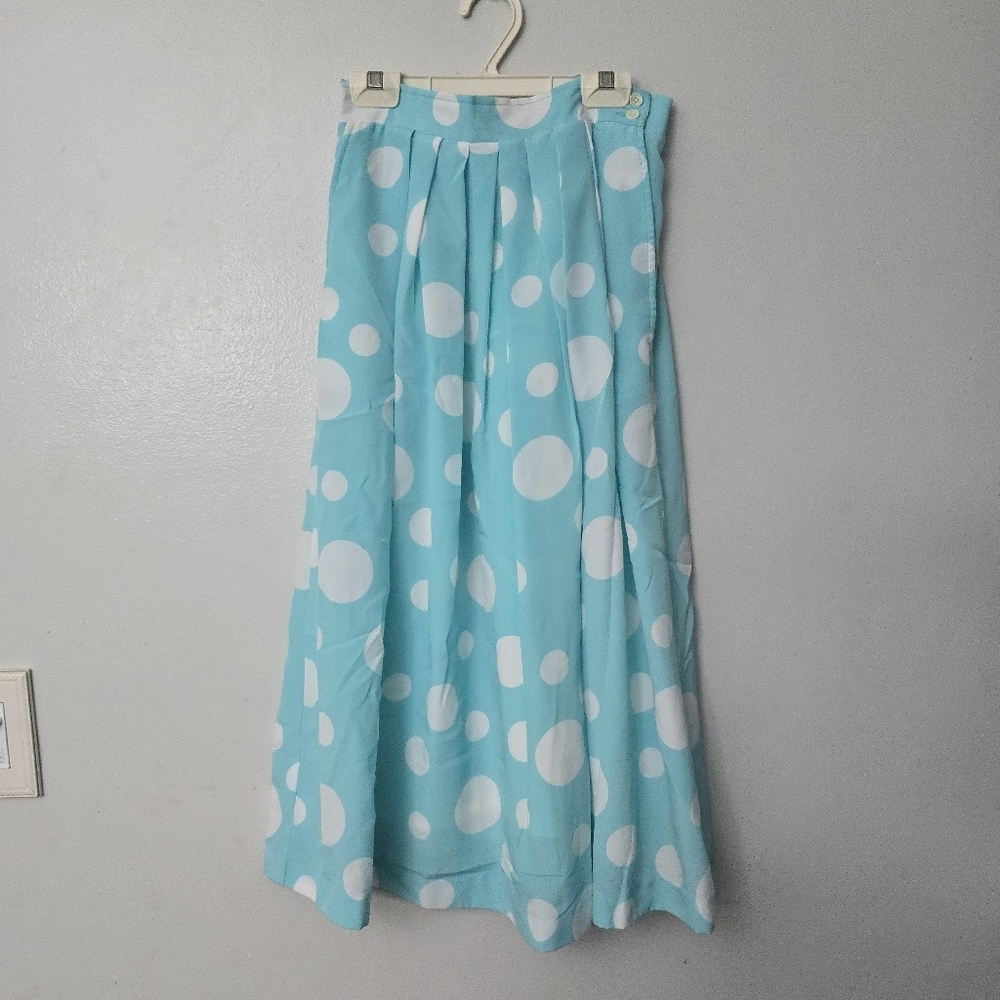 Vtg Oui Petites Tan Day Womens 2 pc Casual Outfit Shirt & Skirt 6 Petite Easter - Picture 9 of 16